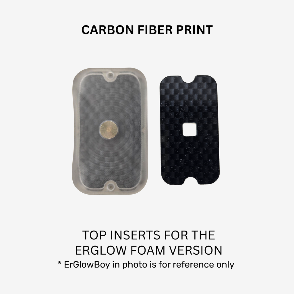 Acrylic Top Inserts - ErGlowBoy (Foam Version) by FIDGETBOY