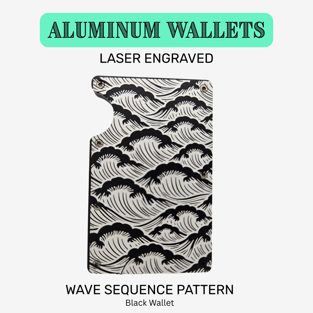 Aluminum Wallets - Laser Engraved