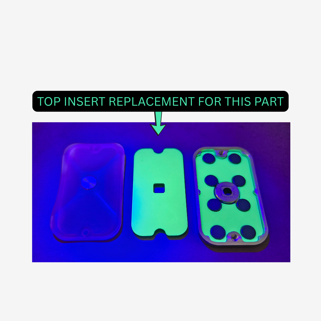 Acrylic Top Inserts - ErGlowBoy (Foam Version) by FIDGETBOY