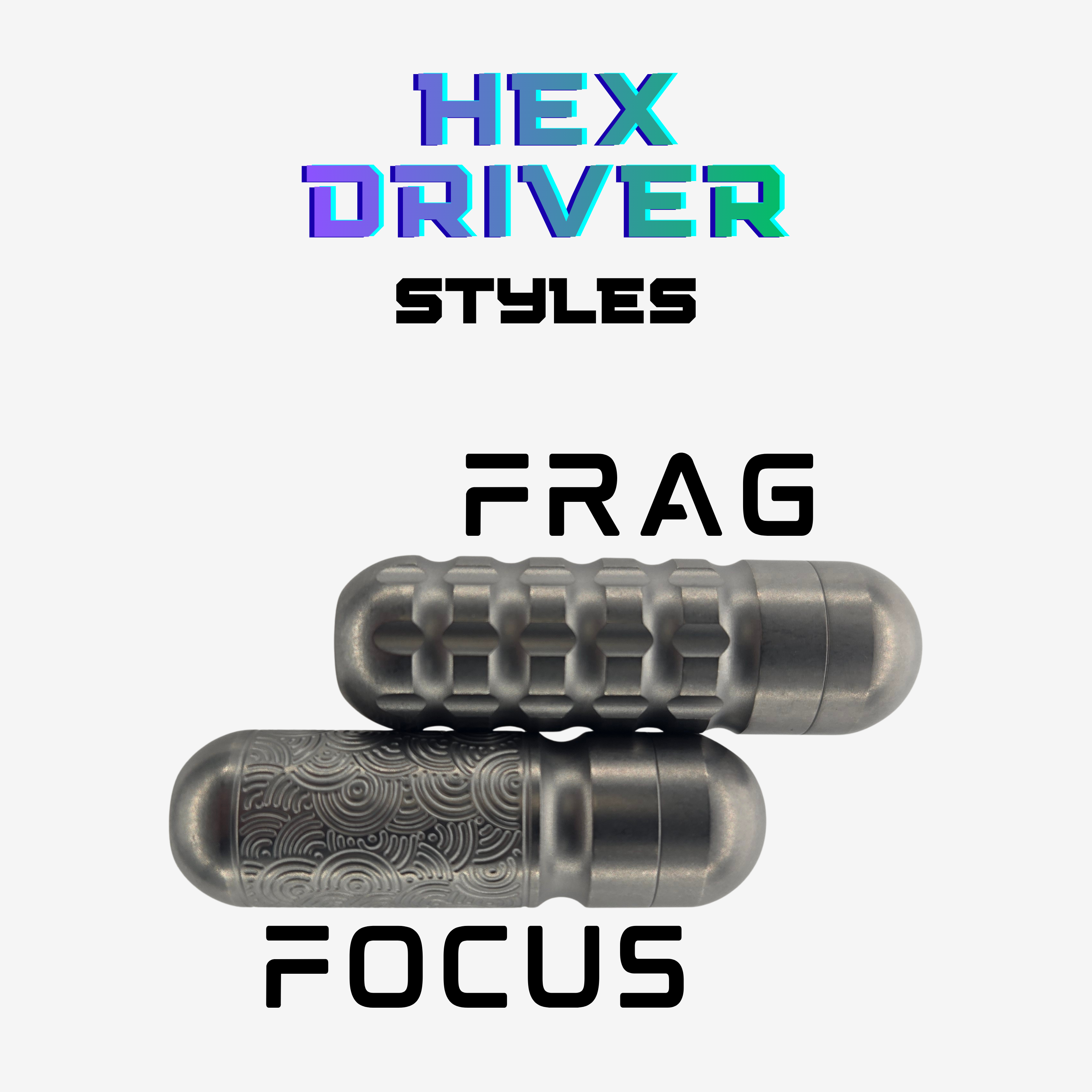 Hex Bit Drivers - Anodized Titanium