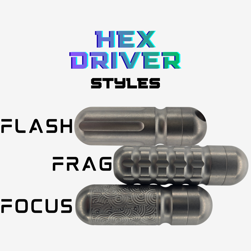 Hex Bit Drivers - Anodized Titanium