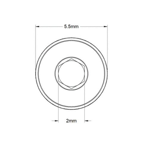 Slider Screws (4-pack) M3 x 3mm